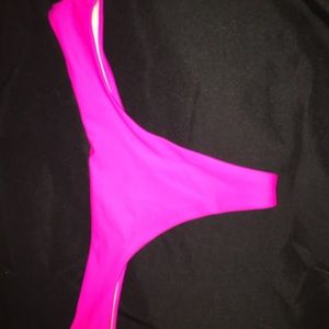 Hot pink swim thong